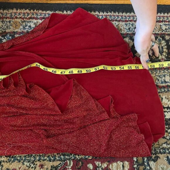 Vintage 90s Deadstock City Triangles Halter NWT Sparkle Maxi Dress - Picture 7 of 7